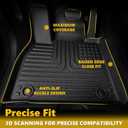 Floor Mats & Cargo Liner for Honda Passport 2026, All Weather Automotive TPE Floor Liners Set Anti-Slip Waterproof Accessories (Car Mats+Trunk Mat) Black