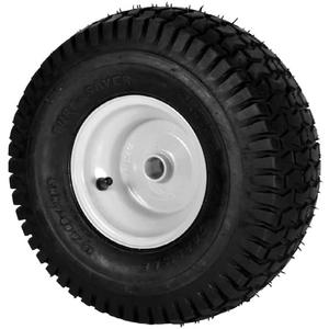 Rocky Mountain Goods 15x6.00 6 NHS Lawn Mower Tire and Wheel - Replacement Wheel for Craftsman, John Deere, Cub Cadet, Riding Mower, Tractor - Turf Saver Tread - Heavy Duty 4 Ply - Tubeless Tire (1)