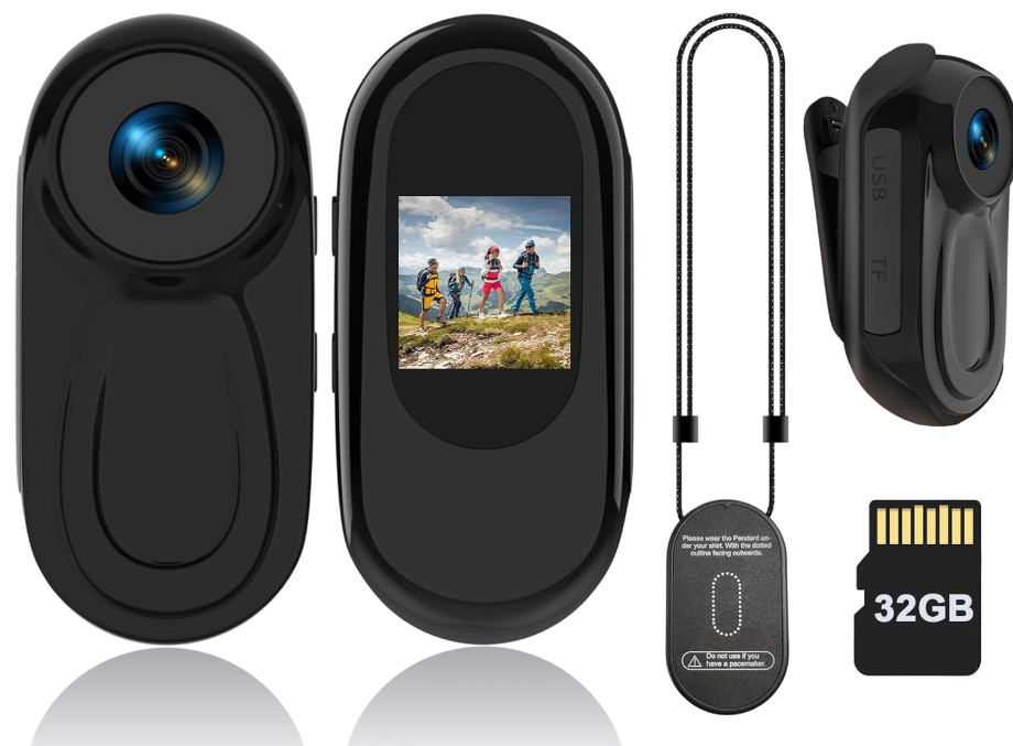 Wearable Thumb Action Cameras with 32GB Card