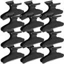 Ondder Hair Clips for Styling Sectioning Black Butterfly Hair Clips Clamps Claws Pro Salon Hair Clips for Cutting, Styling, Sectioning, Coloring Hair styling Clips Butterfly Clips Hair Accessories for