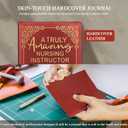 Nurses Week Gifts,A5 Hardcover Leather Journal for Women - 200 Pages Premium Paper Notebook, Nurse Journal Notebook for School, Work (Nurse Red)