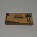 zoocatia Small Wood Tray Pedestal Stand Farmhouse Bathroom Decor Decorative Wooden Riser Kitchen Soap Dish Holder for Vanity, Counter, Sink, Black (8.7" x 3.6" x 1.6")