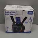 Karaoke Machine,Portable Bluetooth Speaker with 2 Wireless Microphone for Adults & Kids with LED Lights, Karaoke Microphone with PA System Supports USB/TF/AUX,Gift for Party Easter Gifts(Black)