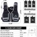 Adjustable Weighted Vest Woman 5-12lb/9-16lb/17-24lb/23-30lb Weight Vest with Reflective Stripe, Zipper Rucking Running Vests for Women Men Workout Walking Strength Training Weight Loss Fitness Weightlifting