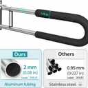 Botabay Handicap Grab Bars Rails 23.6 Inch Toilet Handrails Bathroom Safety Bar Toilet Support Rail Handicapped Handrail Accessories for Seniors Elderly (23.6inch)
