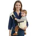 Baby Sling Carrier Newborn to Toddler, Adjustable Toddler Carrier Sling Baby Carrier Toddlers Sling Carriers Hip Carriers for 7-40lbs, Beige