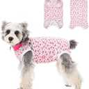 FEimaX Dog Surgery Recovery Suit Female and Male Spay with Pee Hole, Pet Body Suits for Puppy After Spayed, Neuter Surgical Onesie for Small and Medium Dogs Cats, Alternative Bandages E-Collar & Cone