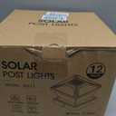 12 Pack Solar Post Cap Lights, 2 Mode Bright Solar Post Lights Outdoor Waterproof, Outdoor Post Lights Solar Powered Deck Lights for 4x4 4.5x4.5 5x5 Posts in Garden Decor