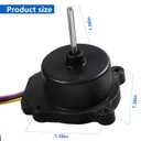 EAU65058502 Refrigerator Condenser Fan Motor Fit for LG RFD3410A102A Replaces EAU64843805 EAU65058501 AP7178309 PS16662422 EAP16662422 Refrigerator Fan Motor Assembly, DC12V 1A (Short Line)