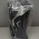 Double Roller 2 Ball Bowling Bag with Separate Shoe Compartment for Bowling Shoes (Up To US Men Size 15) and Abundant multifunction Accessory Pocket, Upgraded fabric, Retractable Handle - Extends to 40" (Black)