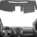 Dash Cover Mat Custom Interior Center Console Compatible with Nissan Frontier 2007-2019,Suzuki Equator 2009-2012 Dashboard Cover Pad Carpet Protector Gray