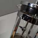 French Press Coffee Maker 304 Stainless Steel Coffee Press,with 4 Filters System, Heat Resistant Thickness Borosilicate French Press Glass, BPA-Free Brewed Tea Pot Coffee Plunger(Copper 12oz) (Silvery)