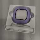 SURITCH for SHOKZ New OpenFit 2 Case Cover, Magnetic Locking Cases for SHOKZ OpenFit 2 Open-Ear Headphones, Shockproof Bumper Protective Covers with Carabiner & Keyring & Cleaner Kit, Purple