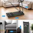 Treadmills for Home, Walking Pad with Incline, Caminadoras para Hacer Ejercicio, 0.6-6.2 MPH Portable Foldable Under Desk Caminadora, Eléctrica Casa Tredmill, Folding Compact Running Machine