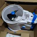 Pool Leaf Vacuum with 71.7in Telescopic Pole, 83GPM Powerful Suction, Rechargeable Cordless Pool Skimmer with 90Mins Runtime for Inground & Above Ground Pools, Pool Vacuum for Debris and Leaves