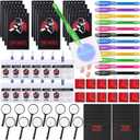 Winrayk Detective Party Favors Spy Birthday Supplies Invisible Ink Pen Top Secret Notebook Secret Agent Name Tag Magnifying Glass Ink Pad Envelope Kids Detective Game Spy Toy Escape Room Party Favors