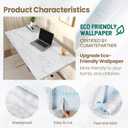 practicalWs Marble Wallpaper Granite White and Gray Wall Paper Roll 47.2" x 197" Kitchen Countertops Cabinet Furniture is Renovated Thick Vinyl Easy to Remove Without Leaving Glue