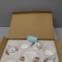 BTaT- Tea Cups and Saucers, Floral Design, Porcelain Tea Cup Sets, Dishwasher Safe, Set of 6, 8 oz, Mothers Day Gift