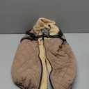 Queenmore Dog Jackets for Large Dogs, Dog Coat with Harness Built-in, Thick Fleece Lining Waterproof Jacket for Large Breeds, Back Zipper Pet Winter Jacket for Retriever, Labrador, Brown XL