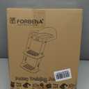 Forbena Potty Training Toilet Seat with Step Stool Ladder, Toddler Kids Potty Seat for Boys Girls, Non Slip Foldable Toilet Training Seat with Soft Cushion, Comfortable Handles (White-Grey)