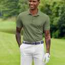 COOFANDY Mens Polo Shirt Short Sleeve Moisture Wicking Quick-Dry Golf Polo Athletic Tennis Collared T-Shirts (S)