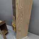 BAYKA Floating Shelves for Wall, 22.5 inches Wall Mounted Rustic Wood Shelves for Bathroom, Bedroom, Living Room, Floating Shelves for Books/Storage/Decor (Light Oak-Toned, Set of 3)