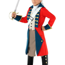 Morph - Revolutionary War Costume Kids - Colonial Costume Boys - British Red Coat Costume - Napoleon Costume Kids L