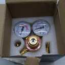 RX WELD Acetylene Regulator CGA-200 Welding Gas Gauges Rear Inlet With 9/16"-18 Outlet and Hose Connector, T-Handle