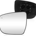 Driver Left Side Power Heated Mirror Glass Fit For Nissan Rogue 2014-2019, for Murano 2015-23, for Pathfinder 2017-19 Side View Mirror with Back Plate, Replace for 963664BA1A