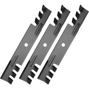 Mulching Blade for John Deere 46 inch Deck AM31100 M41967 050335 LT166 180 185 210 214 216 240 245 260 265 285 300 316 F510 F525 3 Pack