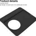 11" x 9" Coffee Mat, Black Coffee Bar Mat for Countertop Anti Slip Hide Stain Pad Silicone Backed Absorbent Dish Drying Mat for 870 880