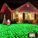 OYCBUZO 360LED Green Net Lights Outdoor, 21ft x 5ft 8 Modes Connectable Mesh Lights St Patricks Day Decor, Waterproof Outdoor Bush Christmas Light Plug in for Xmas Tree Holiday Party Patio Garden