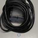 Outdoor Outlet Box with 26.3Ft Extension Cord, NEMA 5-15R, IP66 Waterproof Outdoor Outlet Box w/Lockable Cover & LED Indicator (Double Plug Socket) - Perfect for Gardens, Yards & Sports Fields