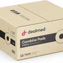 Dealmed Abdominal Combine Pads 8"x10" (360-Case) Sterile Individually Wrapped, ABD Pads, Absorbent, Non Adherent for Wound Care, Drainage, First Aid, 24/Box (Case of 15)