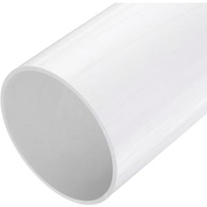 MECCANIXITY 5 Inch PVC Rigid Tube Round Pipe Tubing Hardware Tubing 129.2mm ID 140mm OD 9" Length White High Impact for Water Pipe, Crafts, Cable Sleeve