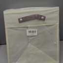 HNZIGE Fabirc Storage Cubes Bin 13x15x13 Clear Storage Cube, 4 Pack Foldable Cloth Cubby Storage Bins for Cube Organizer Closet Cabinet, Large Fabric Storage Bins for Shelves Organizer Bins- Cream