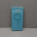 Rechargeable Magnifying Glass with Light, 10X 20X 45X Handheld Lighted Magnifier with 18 LED 3 Modes, 4.3" Anti-Glare Lens Magnifying Glassses for Seniors Reading Coins Close Work (Black)