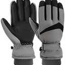 Pleneal Winter Ski Gloves Women Men, Windproof Waterproof Gloves with Warm Touchscreen Thermal Lining Anti-Slip for Work Cycling Motorcycle Snowboarding