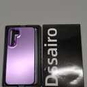 Dssairo for Samsung Galaxy a35 5g Phone case,with 2 Pack Tempered Glass Screen Protector18FT Drop Resistant Matte Back Cover Shockproof Slim Fit Protection for Galaxy a35 (Purple)