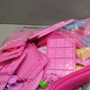 Lehoo Castle Doll House Dreamhome, 4-Story 12 Rooms Dollhouse Playhouse with Doll and Furniture, Pretend Dream Dollhouse Playset Pink Girl Toys, Sturdy Construction, Easy to Move, Ideal Gift Toy