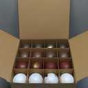 25-Pack Vintage Christmas Ball Ornaments Classic Textured Christmas Ball Farmhouse Hanging Decorations for Xmas Tree Holiday Home Party (Round Vintage)