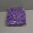 IPOPU Artificial Roses Flowers Heads, 100Pcs Stemless Foam Roses Heads Bulk 3in Fake Flowers for Crafts, Wall Decorations, DIY Wedding Bouquets, Bridal Shower, Party Home Decoration(Dark Purple)