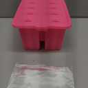 Homemade Popsicles Molds, Food Grade Popsicle Molds for Kids, 10 Cavity Non-BPA Silicone Ice Pop Maker, Reusable Silicone Popsicle Molds with 50 Stick, 50 Bags, Funnel (Pink)