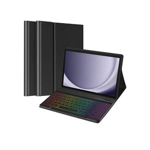 TaIYanG Backlit Keyboard Case for Samsung Galaxy Tab A9 Plus 11 Inch 2023 Model (SM-X210/X216/X218), Slim Lightweight Stand Cover with Magnetically Detachable Wireless Bluetooth Keyboard,Black