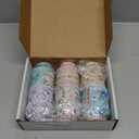 TooGet Elegant Metal Tinplate Empty Tins, Shabby Chic Mini-boxes for DIY Candles, Dry Storage, Spices, Tea, Candy, Party Favors, and Gifts (Cylinder 6-Pack)