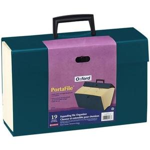 Pendaflex File Organizer, Portafile Expanding Organizer, 19 Pockets, Letter/Legal Size, Green, Durable Construction, Ideal for Home and Office Filing Needs