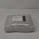 KASENTEX Twin Size Comforter Set 3 Piece,Seersucker Breathable Fabric,Lightweight Fluffy Down Alternative,Box Stitch Quilting, All Season Machine Washable with 2 Pillow Shams,Silver Grey