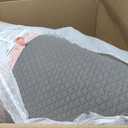 5 STARS UNITED Knee Pillow for Back Sleeping  Memory Foam Cushion for Sciatica Pain Relief  Under Leg Support for Sleeping on Back  Half Moon Bolster for Bed, White (Standard)