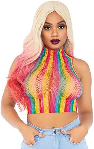 Leg Avenue Women's Fishnet Crop Top One size