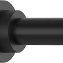 Thestoa Shower Curtain Rod Adjustable 43-78 inch, 1"Diameter Spring Tension Curtain Rod No Drill, Anti-Rust Non-Slip Shower Rod, Black Shower Curtain Rod for Bathroom Tension